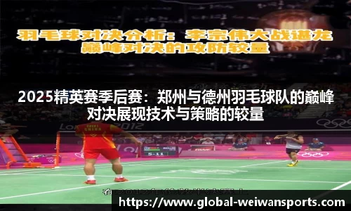 2025精英赛季后赛：郑州与德州羽毛球队的巅峰对决展现技术与策略的较量